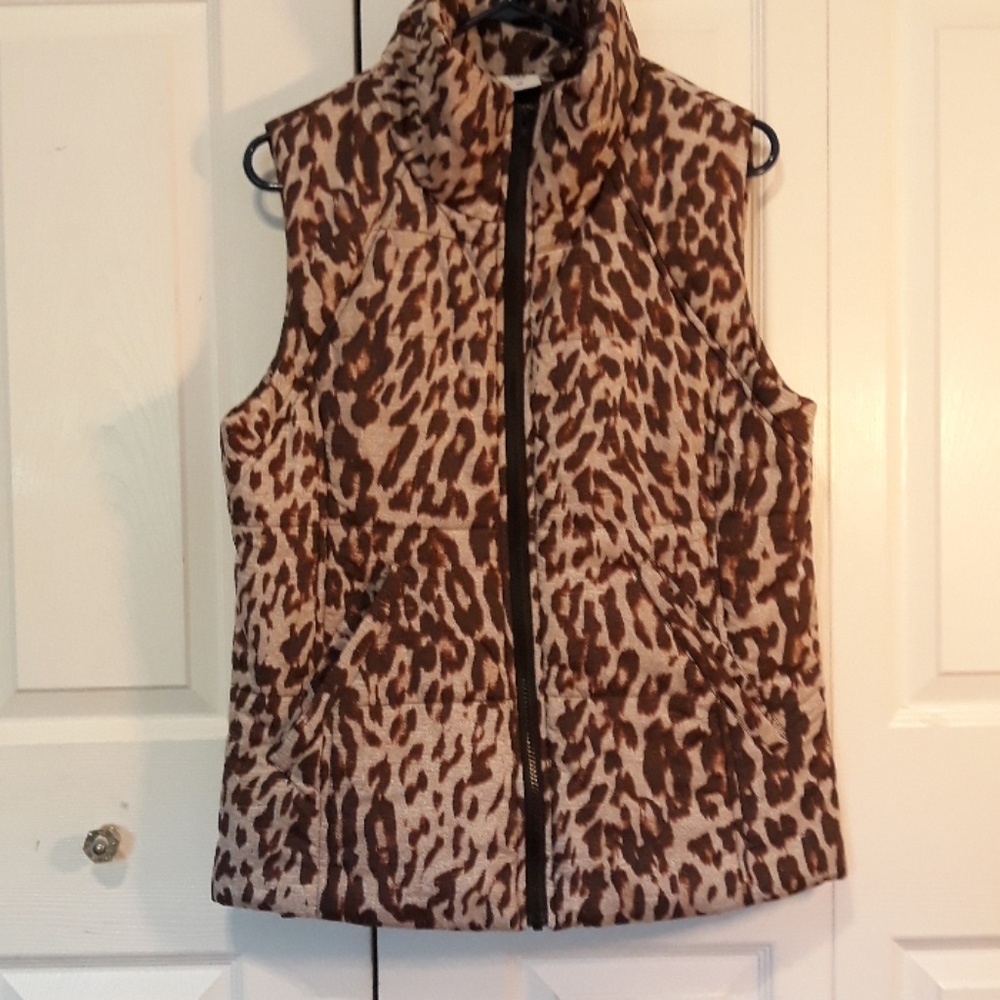 CABI Animal Print Outdoir Vest